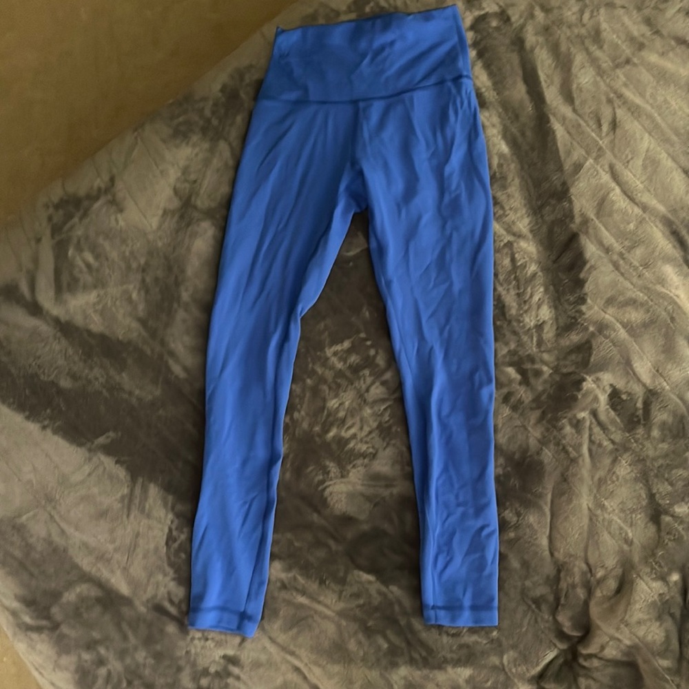 blue lululemon leggings size 0